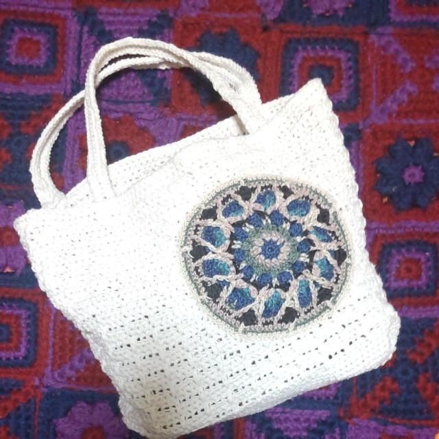 手編みの手提げバック < ペット/手芸/園芸  手編みの手提げバック < ペット/手芸/園芸の