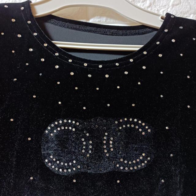 USED★ストーン付ベルベットカットソー < 女性ファッション  USED★ストーン付ベルベットカットソー < 女性ファッションの