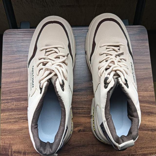 新品 24.5cm メンズ 男女兼用 ブラウン シューズ 靴 カジュアル < 女性ファッション  新品 24.5cm メンズ 男女兼用 ブラウン シューズ 靴 カジュアル < 女性ファッションの