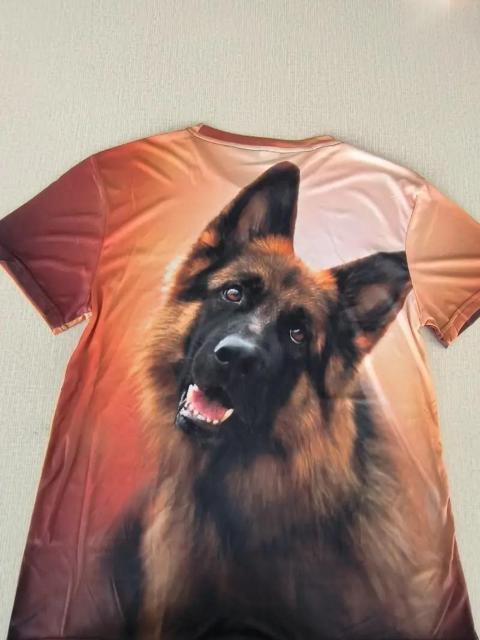 超お買い得790円★3Dクールドッグプリント、メンズグラフィックデザインノベルTシャツUSAサイズL(日本サイズXXL相当) < 男性ファッション  超お買い得790円★3Dクールドッグプリント、メンズグラフィックデザインノベルTシャツUSAサイズL(日本サイズXXL相当) < 男性ファッションの