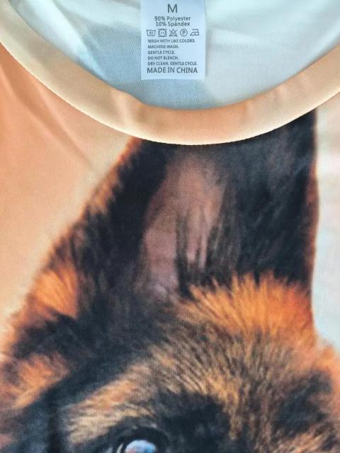 超お買い得790円★3Dクールドッグプリント、メンズグラフィックデザインノベルTシャツUSAサイズL(日本サイズXXL相当) < 男性ファッション  超お買い得790円★3Dクールドッグプリント、メンズグラフィックデザインノベルTシャツUSAサイズL(日本サイズXXL相当) < 男性ファッションの