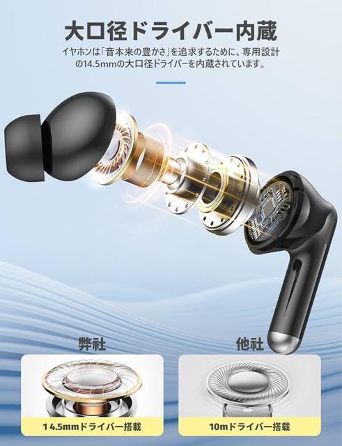 ワイヤレスイヤホン ENC通話ノイズキャンセリング IPX7防水 Bluetooth5.4 全音域HI-FI音質 低遅延 接続瞬時 < 家電/AV  ワイヤレスイヤホン ENC通話ノイズキャンセリング IPX7防水 Bluetooth5.4 全音域HI-FI音質 低遅延 接続瞬時 < 家電/AVの