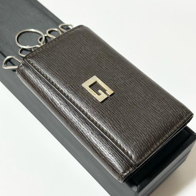 GUCCI グッチ レザー 6連 キーケース 鍵入れ ダークブラウン < ブランド GUCCI グッチ レザー 6連 キーケース 鍵入れ ダークブラウン < ブランドの