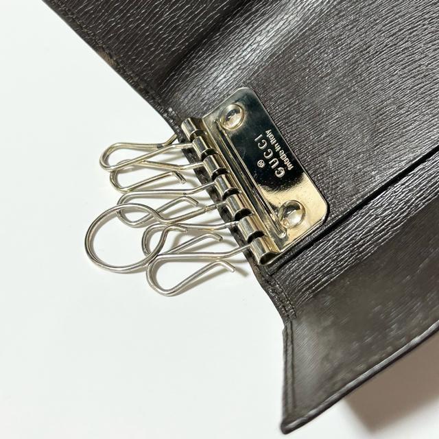 GUCCI グッチ レザー 6連 キーケース 鍵入れ ダークブラウン < ブランド GUCCI グッチ レザー 6連 キーケース 鍵入れ ダークブラウン < ブランドの