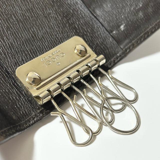 GUCCI グッチ レザー 6連 キーケース 鍵入れ ダークブラウン < ブランド GUCCI グッチ レザー 6連 キーケース 鍵入れ ダークブラウン < ブランドの