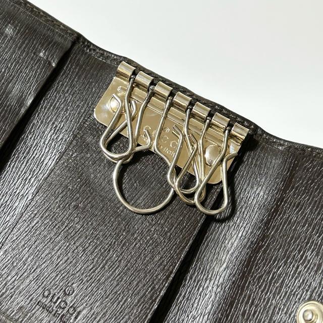 GUCCI グッチ レザー 6連 キーケース 鍵入れ ダークブラウン < ブランド GUCCI グッチ レザー 6連 キーケース 鍵入れ ダークブラウン < ブランドの