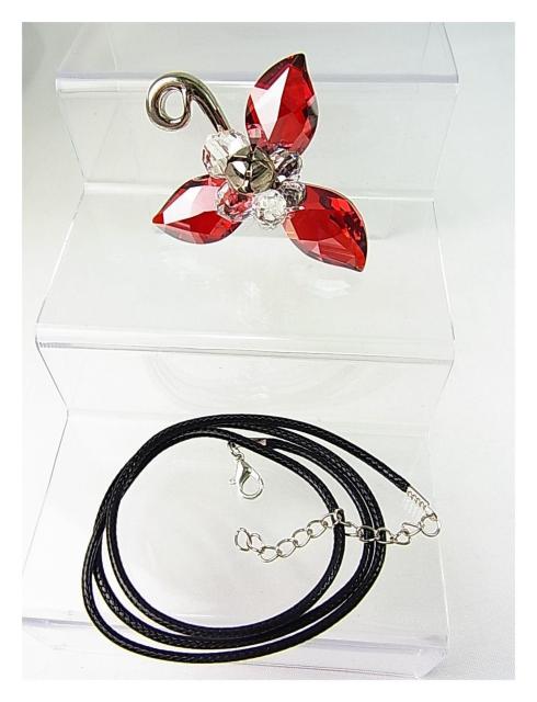 【正規品】Swarovski スワロフスキー ウィンターベリー レッドリーフ&クリアペンダントトップオーナメントネックレス < ブランド  【正規品】Swarovski スワロフスキー ウィンターベリー レッドリーフ&クリアペンダントトップオーナメントネックレス < ブランドの