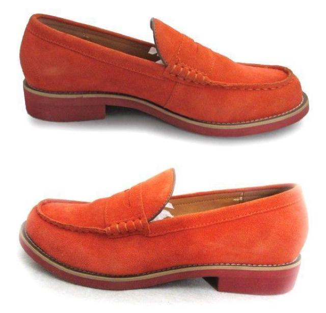 1円~C020新品Dedes本革スウェード/コインローファー25aORANGE♂ < 男性ファッション  1円~C020新品Dedes本革スウェード/コインローファー25aORANGE♂ < 男性ファッションの