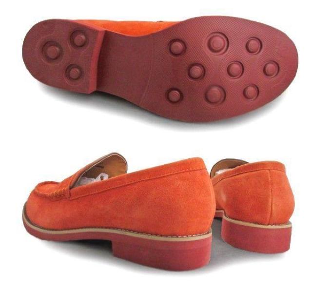 1円~C020新品Dedes本革スウェード/コインローファー25aORANGE♂ < 男性ファッション  1円~C020新品Dedes本革スウェード/コインローファー25aORANGE♂ < 男性ファッションの