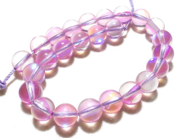 天然石★ルナフラッシュ(ピンク)8mm 半連 < 女性アクセサリー/時計  天然石★ルナフラッシュ(ピンク)8mm 半連  < 女性アクセサリー/時計の