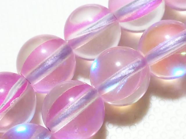 天然石★ルナフラッシュ(ピンク)8mm 半連 < 女性アクセサリー/時計  天然石★ルナフラッシュ(ピンク)8mm 半連 < 女性アクセサリー/時計の