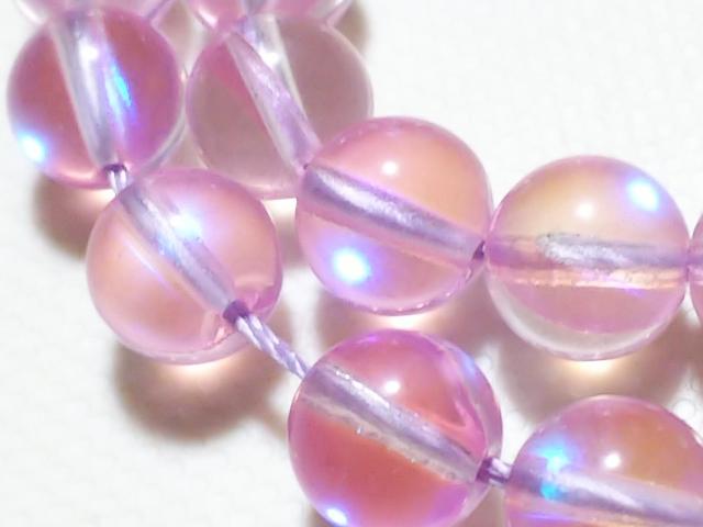 天然石★ルナフラッシュ(ピンク)8mm 半連 < 女性アクセサリー/時計  天然石★ルナフラッシュ(ピンク)8mm 半連 < 女性アクセサリー/時計の