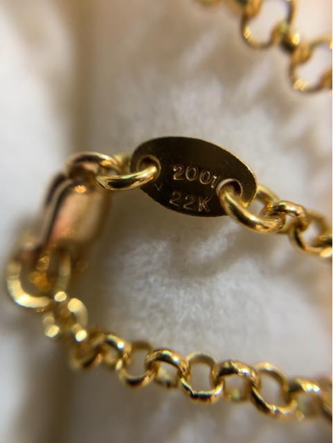 Chrome Hearts ゴールド22K クロスネックレス < 男性アクセサリー/時計 Chrome Hearts ゴールド22K クロスネックレス < 男性アクセサリー/時計の