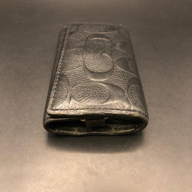 ���� COACH �R�[�` �V�O�l�`���[ 4�A�L�[�P�[�X �u���b�N �� �u�����h�� 