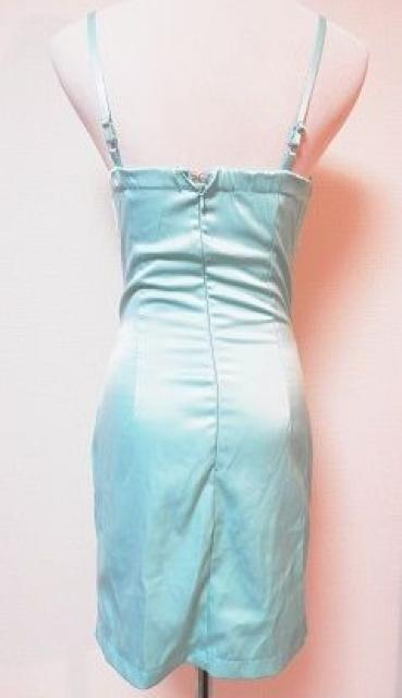 シルバービジューギラギラタイトワンピドレスミニキャミ水色ベア < 女性ファッション  シルバービジューギラギラタイトワンピドレスミニキャミ水色ベア < 女性ファッションの