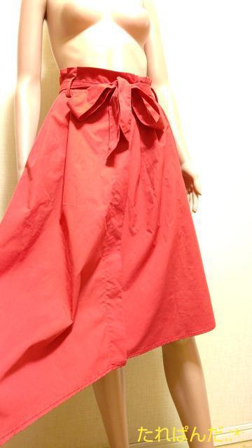 美品☆AIX LES BAINS☆眩しい真っ赤なリボン付スカートB289☆3点で即落 < 女性ファッション  美品☆AIX LES BAINS☆眩しい真っ赤なリボン付スカートB289☆3点で即落 < 女性ファッションの