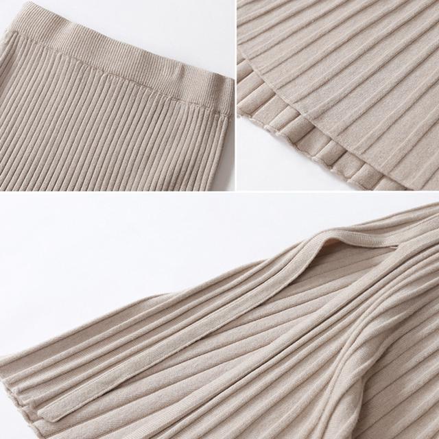 送料無料 新品 ニットスカート レディース ハイウエスト フレアスカート < 女性ファッション  送料無料 新品 ニットスカート レディース ハイウエスト フレアスカート < 女性ファッションの