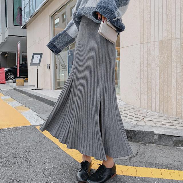 送料無料 新品 ニットスカート レディース ハイウエスト フレアスカート < 女性ファッション  送料無料 新品 ニットスカート レディース ハイウエスト フレアスカート < 女性ファッションの