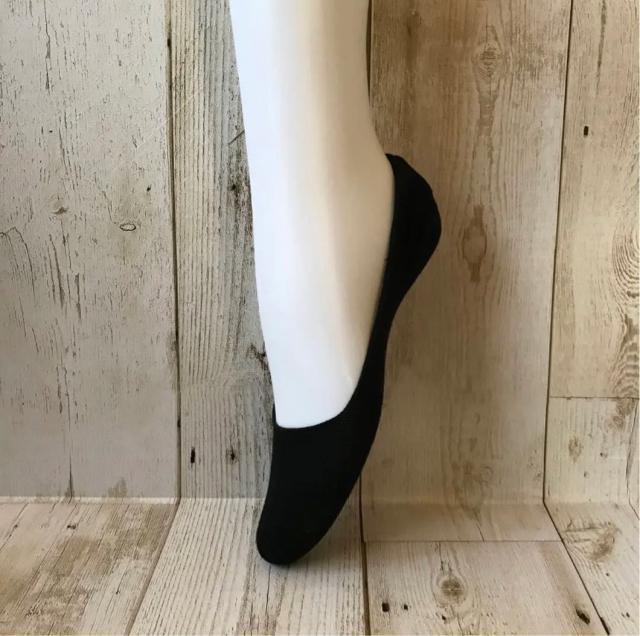 レディース フットカバー 浅履き 滑り止め付き 黒 3足セット 靴下 新品 < 女性ファッション  レディース フットカバー 浅履き 滑り止め付き 黒 3足セット 靴下 新品 < 女性ファッションの
