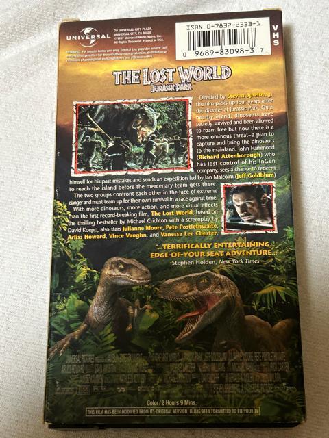 VHSrfIe[v AJ THE LOST WORLD  CD/DVD/rfI 