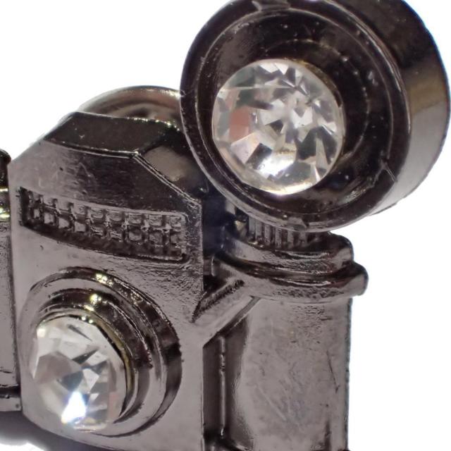 アンティーク カメラ 黒色 ブラック色 ラインストーン バッジ ピンバッジ ピンズ ピンブローチ ブローチ ラペルピン < 男性アクセサリー/時計 アンティーク カメラ 黒色 ブラック色 ラインストーン バッジ ピンバッジ ピンズ ピンブローチ ブローチ ラペルピン < 男性アクセサリー/時計の