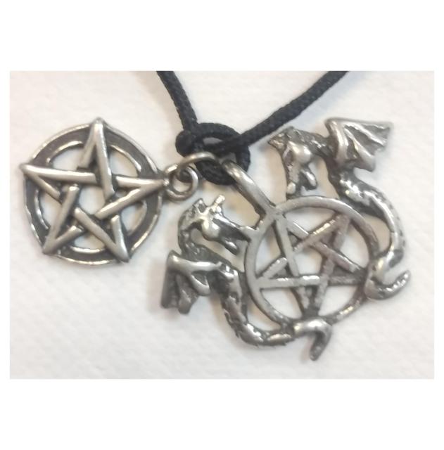 AzureGreen Twin Dragons pentagram < 女性アクセサリー/時計  AzureGreen Twin Dragons pentagram < 女性アクセサリー/時計の