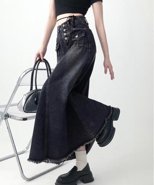 送料無料 新品 レトロデニムスカート ハイウエスト 韓国 < 女性ファッション  送料無料 新品 レトロデニムスカート ハイウエスト 韓国  < 女性ファッションの