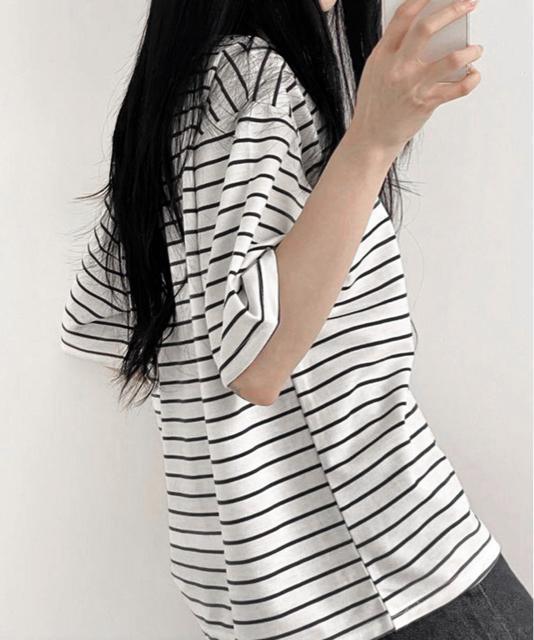 送料無料 新品 ボーダー柄tシャツ レディース 半袖夏服 < 女性ファッション  送料無料 新品 ボーダー柄tシャツ レディース 半袖夏服 < 女性ファッションの