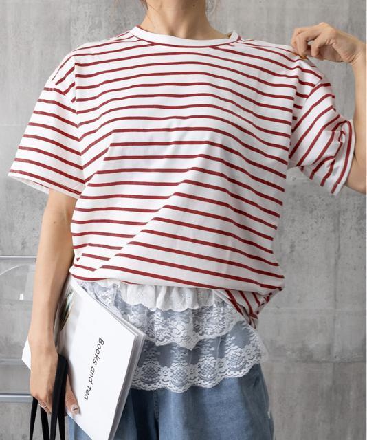 送料無料 新品 ボーダー柄tシャツ レディース 半袖夏服 < 女性ファッション  送料無料 新品 ボーダー柄tシャツ レディース 半袖夏服 < 女性ファッションの