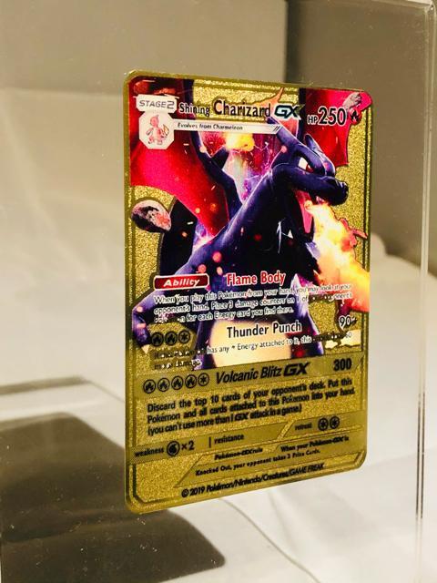 【超限定・1枚のみ】リザードン ポケモン ゴールドメタルカード 高級感重厚 コレクション向け ポケカ オリカ GXマーカーなどにも < トレーディングカード 【超限定・1枚のみ】リザードン ポケモン ゴールドメタルカード 高級感重厚 コレクション向け ポケカ オリカ GXマーカーなどにも < トレーディングカードの