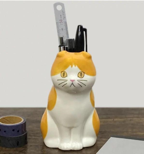 セトクラフト フラワー&ペンスタンド(ネコ)スコティッシュ < インテリア/ライフ セトクラフト フラワー&ペンスタンド(ネコ)スコティッシュ < インテリア/ライフの