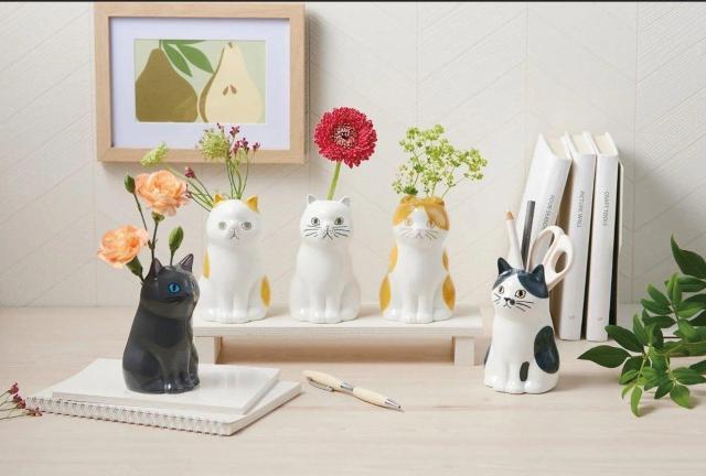 セトクラフト フラワー&ペンスタンド(ネコ)スコティッシュ < インテリア/ライフ セトクラフト フラワー&ペンスタンド(ネコ)スコティッシュ < インテリア/ライフの