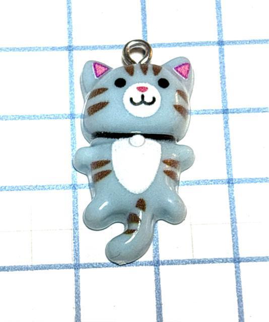 1038 ブルーグレイ 猫ちゃん 樹脂チャーム アクセサリーパーツ ネコねこ < ペット/手芸/園芸 1038 ブルーグレイ 猫ちゃん 樹脂チャーム アクセサリーパーツ ネコねこ < ペット/手芸/園芸の