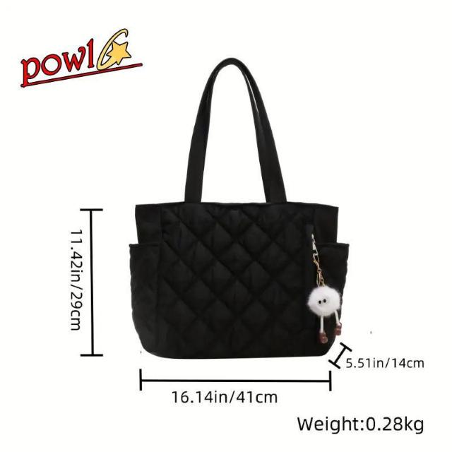 流行大容量キルティングトートバッグ調節可能なストラップシックシンプル < 女性ファッション 流行大容量キルティングトートバッグ調節可能なストラップシックシンプル < 女性ファッションの