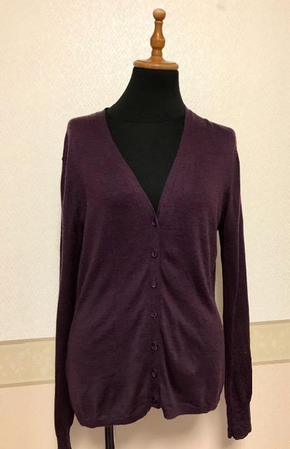 iCB シルク カシミヤ ニットカーディガン 紫 < ブランド iCB シルク カシミヤ ニットカーディガン 紫 < ブランドの