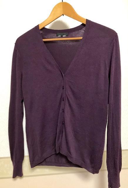 iCB シルク カシミヤ ニットカーディガン 紫 < ブランド iCB シルク カシミヤ ニットカーディガン 紫 < ブランドの