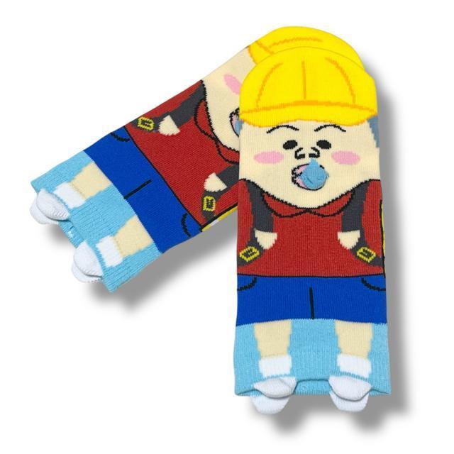 【新品/23〜25cm】あしもとさん家☆靴下2足セット/鼻水小学生男子 < 女性ファッション 【新品/23〜25cm】あしもとさん家☆靴下2足セット/鼻水小学生男子 < 女性ファッションの
