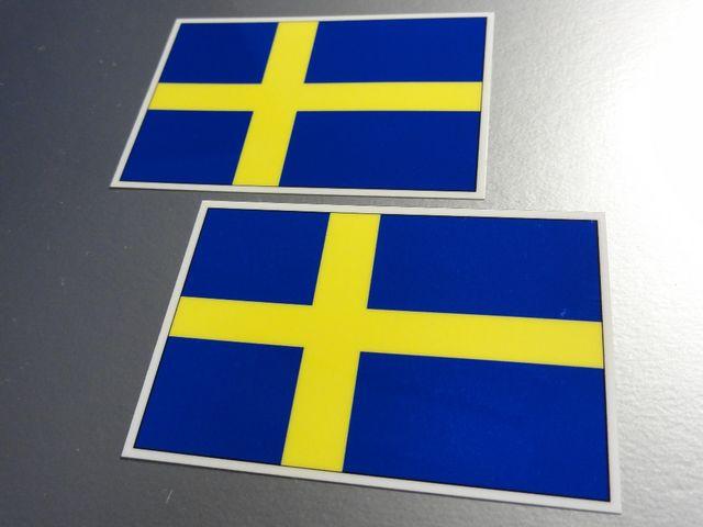 ■スウェーデン国旗ステッカーB 2枚セット■VOLVOに < 自動車/バイク ■スウェーデン国旗ステッカーB 2枚セット■VOLVOに < 自動車/バイク