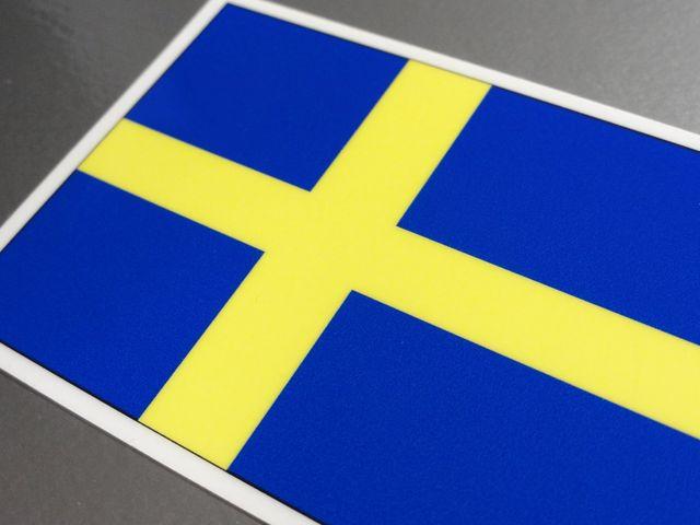 ■スウェーデン国旗ステッカーB 2枚セット■VOLVOに < 自動車/バイク ■スウェーデン国旗ステッカーB 2枚セット■VOLVOに < 自動車/バイク