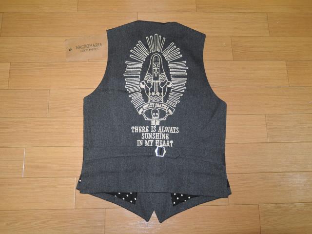 新品 WACKO MARIA ワコマリア ウール ジレベスト M マリア 刺繍 < ブランド 新品 WACKO MARIA ワコマリア ウール ジレベスト M マリア 刺繍 < ブランドの