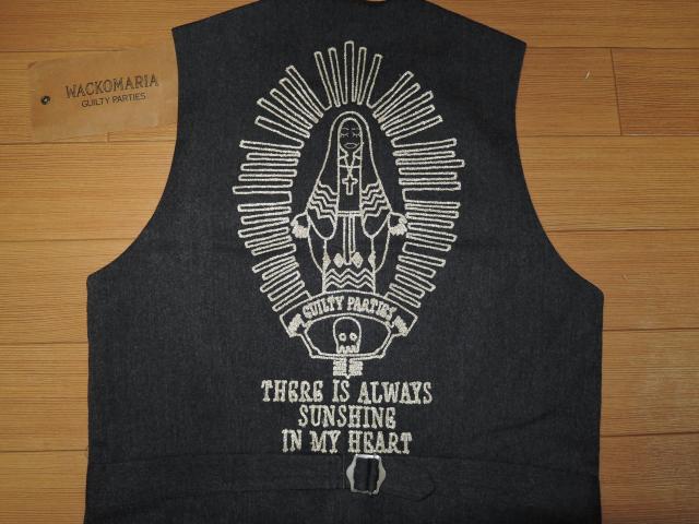 新品 WACKO MARIA ワコマリア ウール ジレベスト M マリア 刺繍 < ブランド 新品 WACKO MARIA ワコマリア ウール ジレベスト M マリア 刺繍 < ブランドの