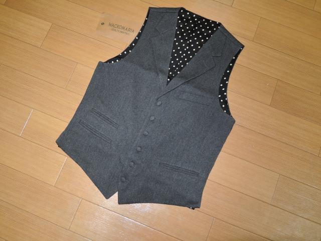 新品 WACKO MARIA ワコマリア ウール ジレベスト M マリア 刺繍 < ブランド 新品 WACKO MARIA ワコマリア ウール ジレベスト M マリア 刺繍 < ブランドの