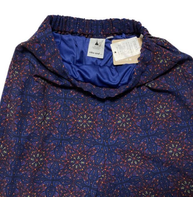 (ゴムM)niko and…ネイビーボヘミアン柄ワイドパンツ◎新品 < ブランド (ゴムM)niko and…ネイビーボヘミアン柄ワイドパンツ◎新品 < ブランドの