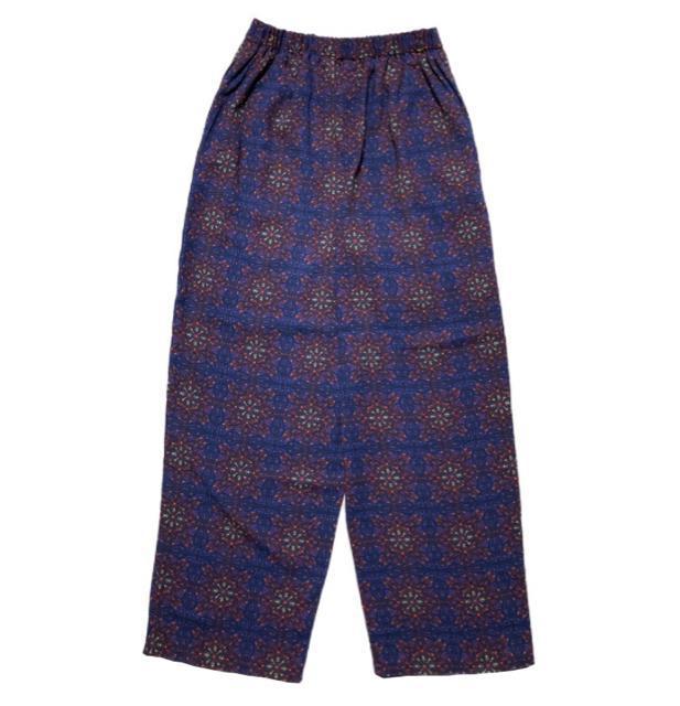 (ゴムM)niko and…ネイビーボヘミアン柄ワイドパンツ◎新品 < ブランド (ゴムM)niko and…ネイビーボヘミアン柄ワイドパンツ◎新品 < ブランドの