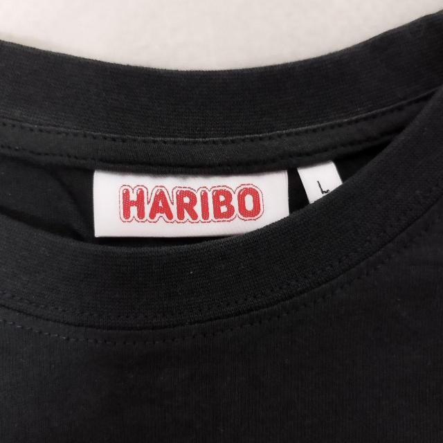 HARIBO パーティーグミ Tシャツ 黒 < 女性ファッション  HARIBO パーティーグミ Tシャツ 黒 < 女性ファッションの