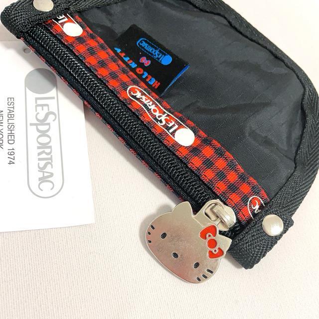 ★新品★LeSportsac レスポートサック ハローキティー 黒色 ブラック 小銭入れ コインケース キーリング付き ポーチ < 女性ファッション  ★新品★LeSportsac レスポートサック ハローキティー 黒色 ブラック 小銭入れ コインケース キーリング付き ポーチ < 女性ファッションの