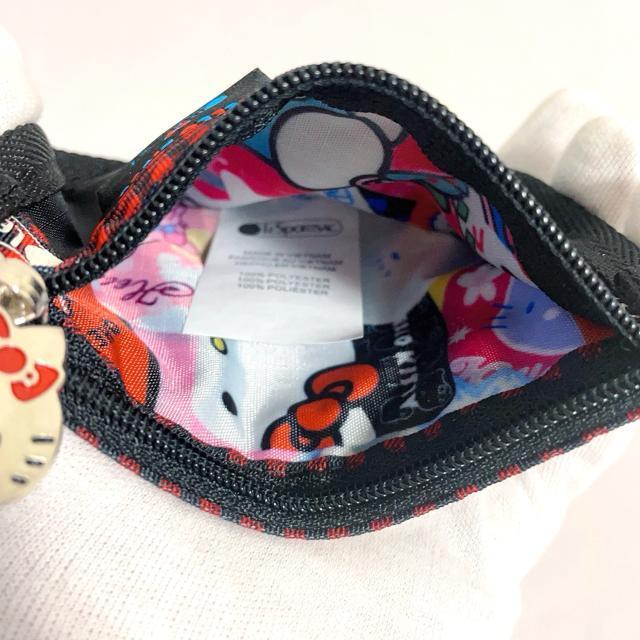 ★新品★LeSportsac レスポートサック ハローキティー 黒色 ブラック 小銭入れ コインケース キーリング付き ポーチ < 女性ファッション  ★新品★LeSportsac レスポートサック ハローキティー 黒色 ブラック 小銭入れ コインケース キーリング付き ポーチ < 女性ファッションの