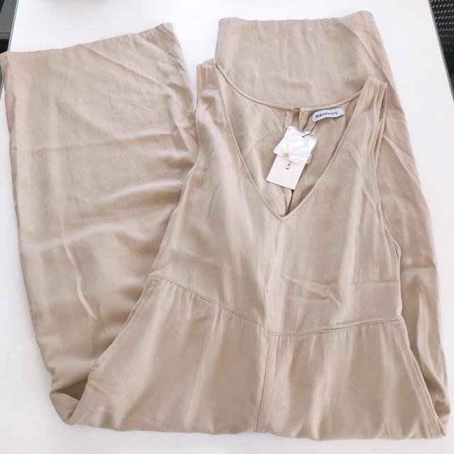 ◆WEGO/ウィゴー◆新品!!レーヨンサロペット★ベージュF*オールインワン♪秋コーデ < 女性ファッション  ◆WEGO/ウィゴー◆新品!!レーヨンサロペット★ベージュF*オールインワン♪秋コーデ  < 女性ファッションの