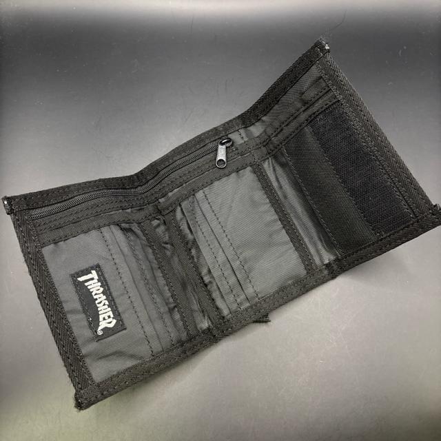 即決 THRASHER スラッシャー 三つ折り財布 ブラック < ブランド  即決 THRASHER スラッシャー 三つ折り財布 ブラック < ブランドの