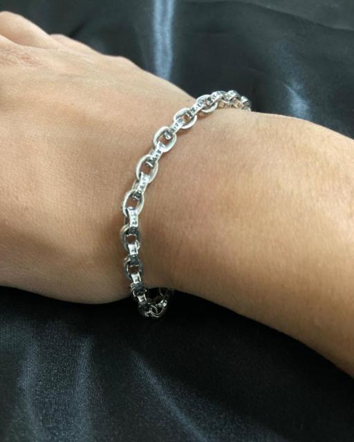 S925 シルバー925 ペーパーチェーン ブレスレット ユニセックス 20cm < 男性アクセサリー/時計  S925 シルバー925 ペーパーチェーン ブレスレット ユニセックス 20cm < 男性アクセサリー/時計の